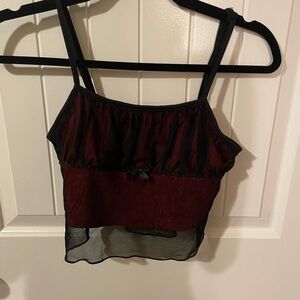 Layered Mesh Crop Tank